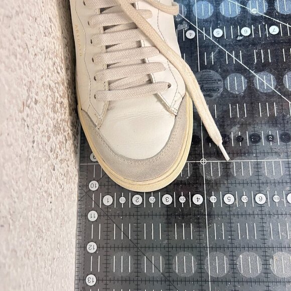 Axel Arigato Clean 90 Women Sz 7.5 White Leather Grey Suede Low Top Casual Shoes - Picture 14 of 14